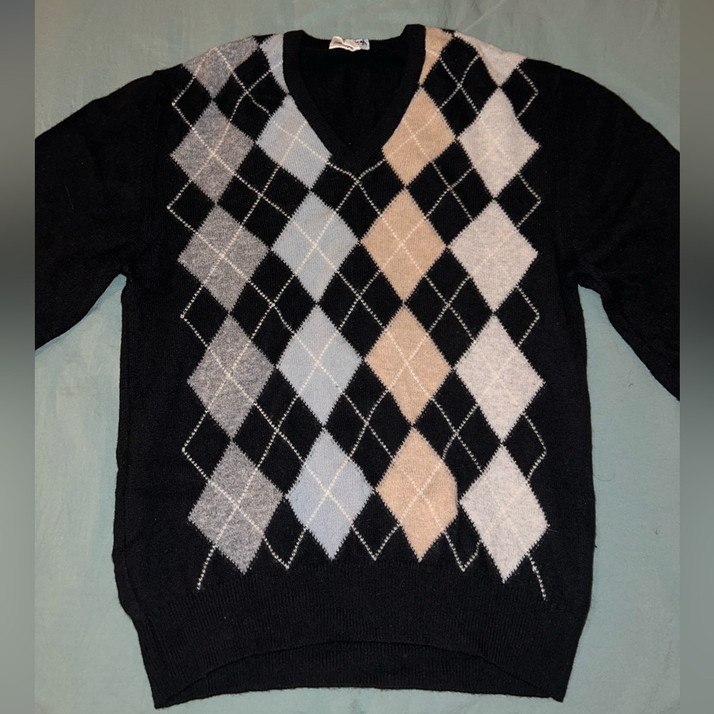 Vintage Rodier Hommes V-neck Wool Sweater
